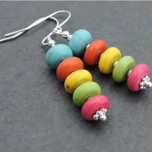 Boho Wooden Beaded Earrings